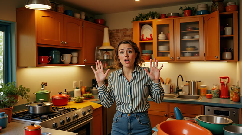 Conception de la cuisine non optimisée par le cuisiniste