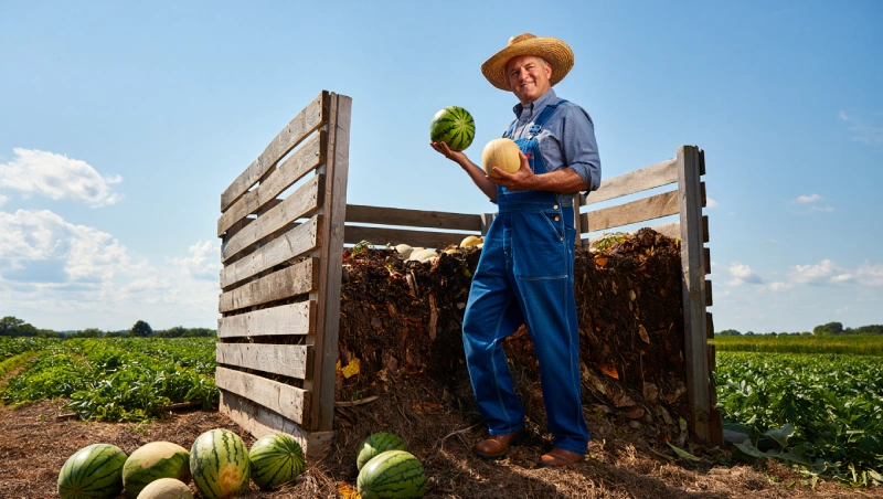 melon compost pieges