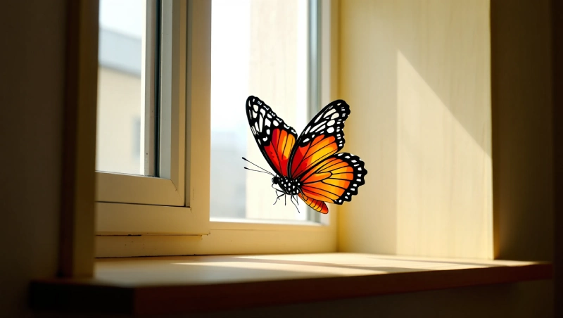 signification papillon dans maison islam