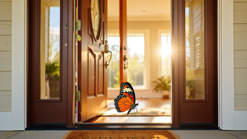 signification papillon dans maison mystere
