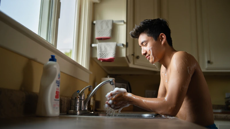 douche provisoire pendant travaux bon emplacement