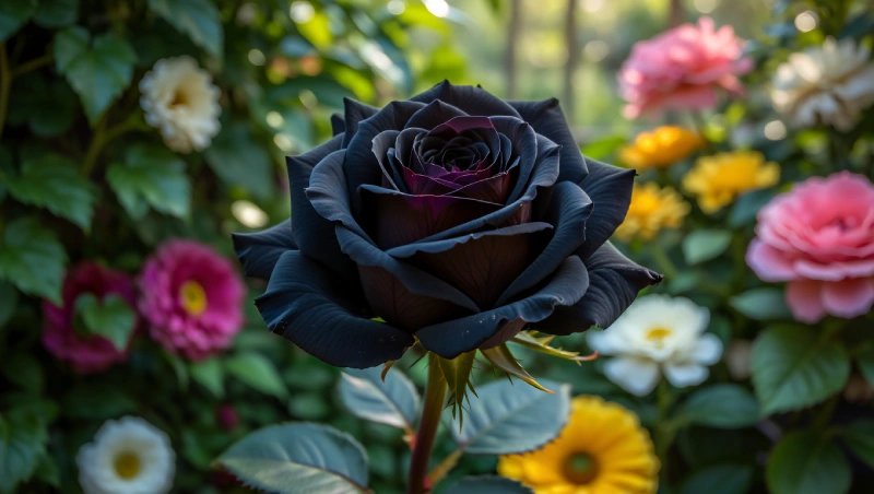 rose noir signification spiritualite