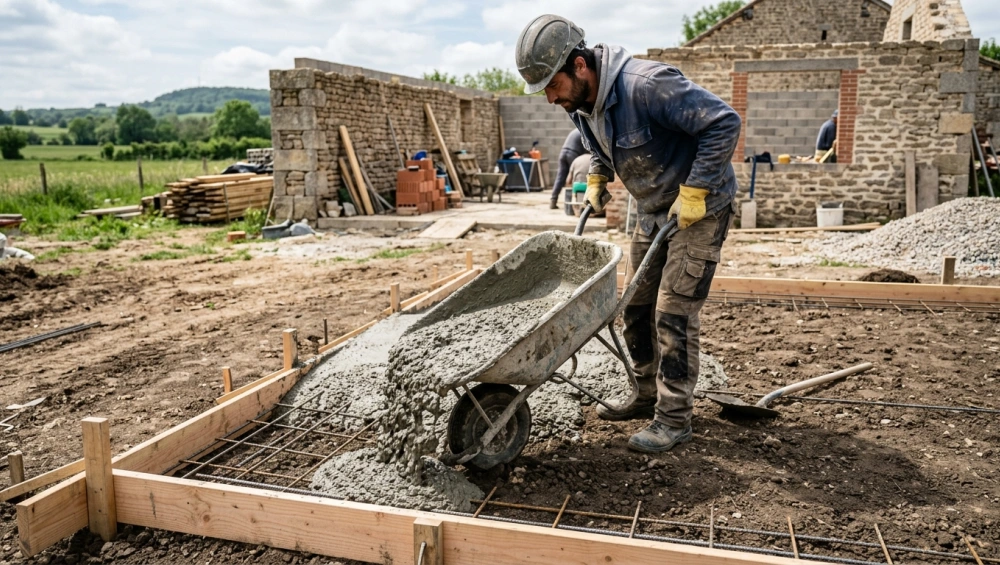 Peut-on couler une dalle béton directement sur la terre ?