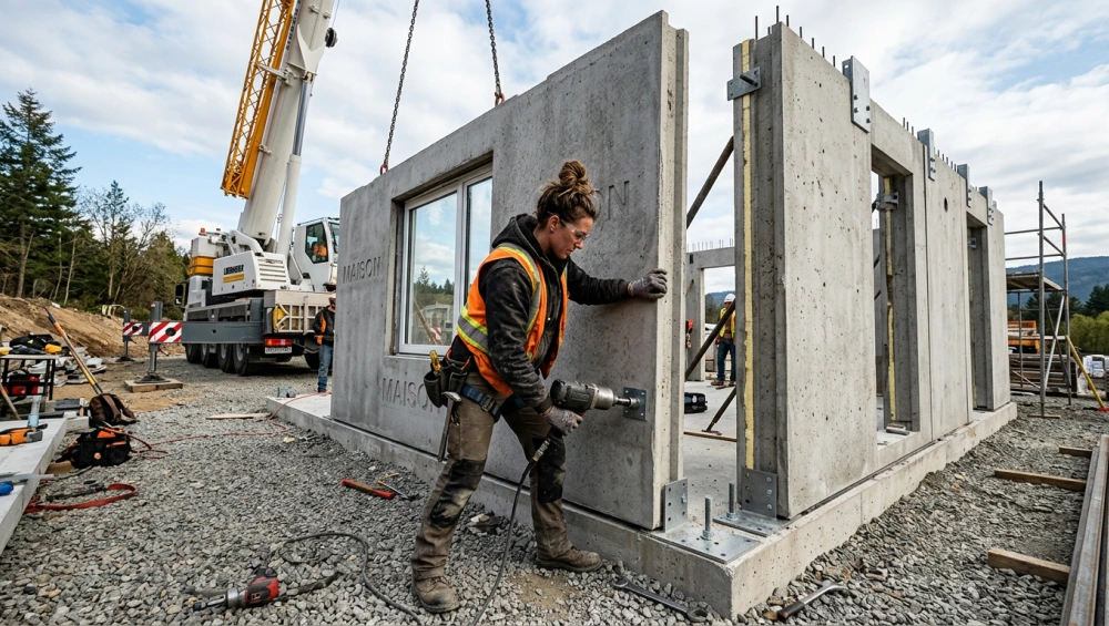Maison préfabriquée béton : prix au m² et coûts réels en 2026
