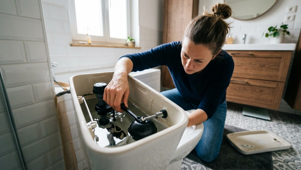 Régler le flotteur d'une chasse d'eau : diagnostic et réglage