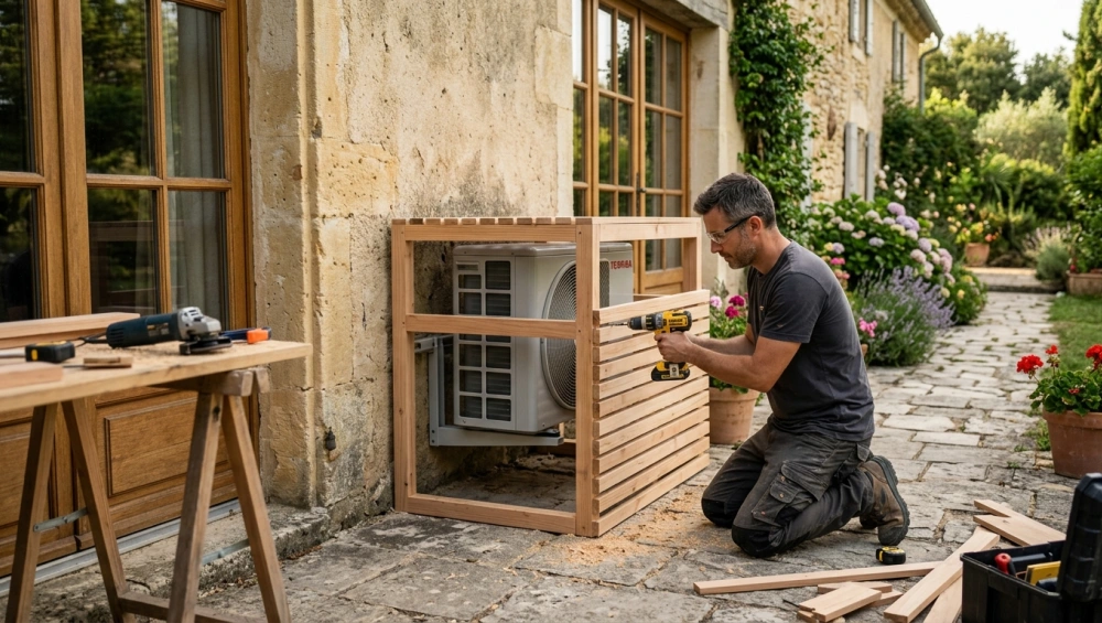 Fabriquer un cache climatiseur extérieur : tutoriel DIY