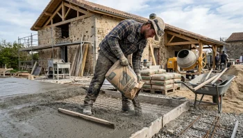 Combien de sacs de béton pour 1 m² ? Calcul et tableaux
