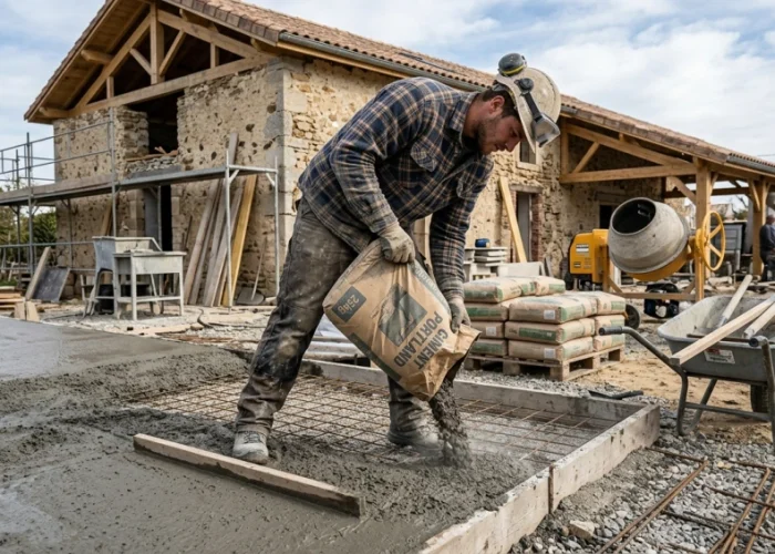 Combien de sacs de béton pour 1 m² ? Calcul et tableaux