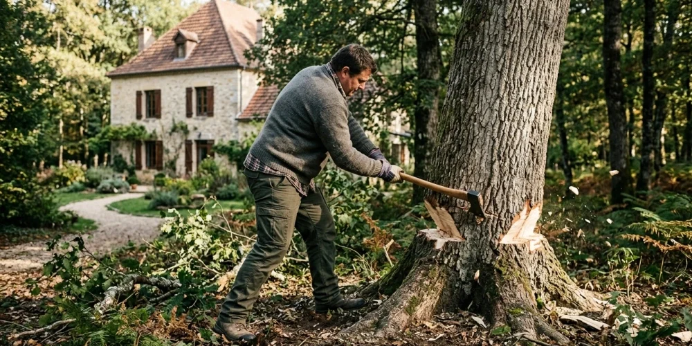 Comment faire crever un arbre gênant : méthodes et légalité