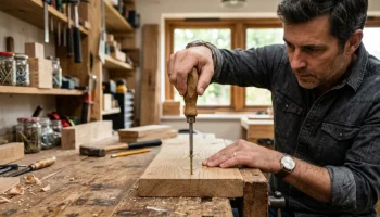 Vis qui tourne dans le vide dans le bois : comment la réparer
