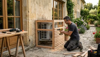 Fabriquer un cache climatiseur extérieur : tutoriel DIY