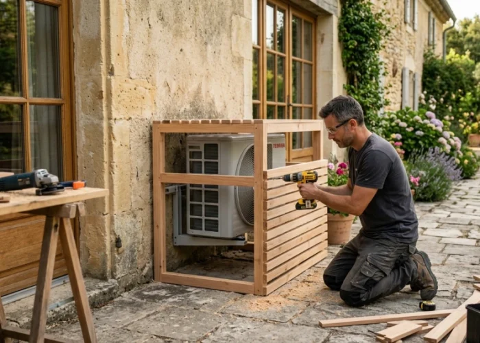 Fabriquer un cache climatiseur extérieur : tutoriel DIY