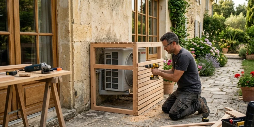Fabriquer un cache climatiseur extérieur : tutoriel DIY