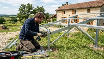 Fabriquer un support panneau solaire : plans, calculs et BOM
