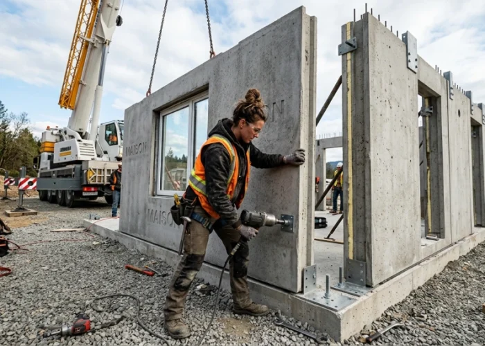 Maison préfabriquée béton : prix au m² et coûts réels en 2026