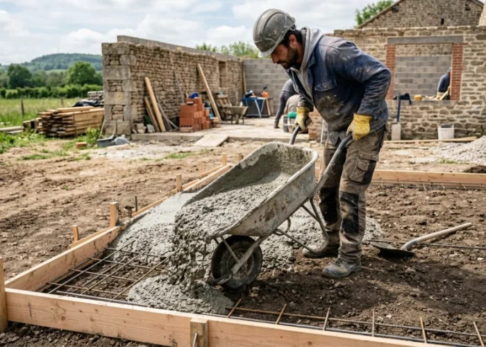Peut-on couler une dalle béton directement sur la terre ?