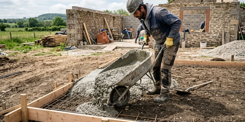 Peut-on couler une dalle béton directement sur la terre ?