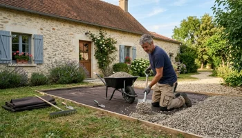 Remplacer son gazon par du gravier : étapes, coûts et conseils
