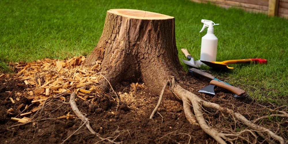 tuer-racines-arbre-coupe